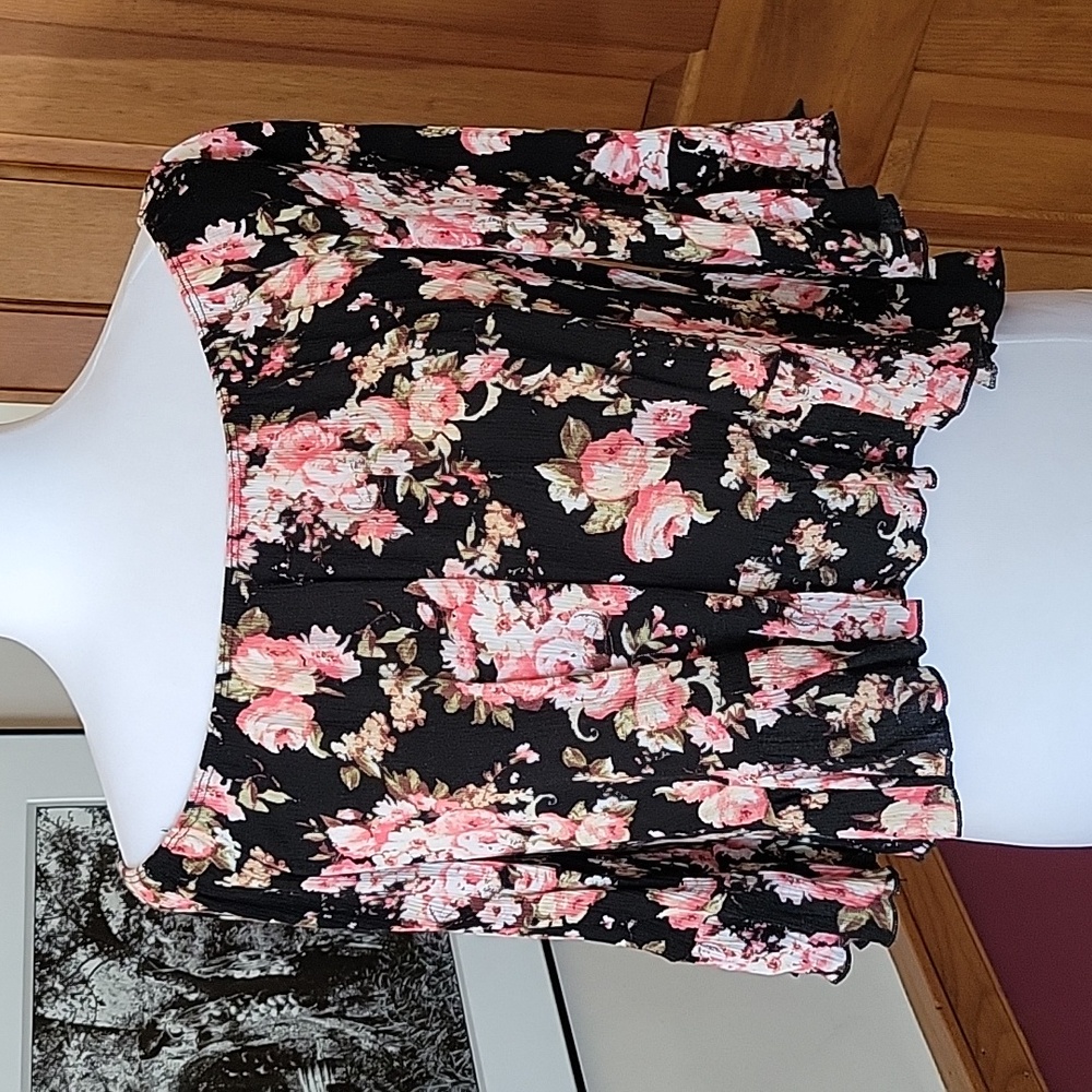 Floral Boho Off-the-Shoulder Top